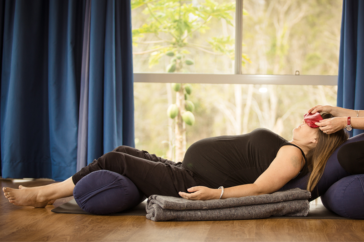 Prenatal Restorative Yoga Exercise for Pregnant People - Restorative  Prenatal Stretches - YouTube